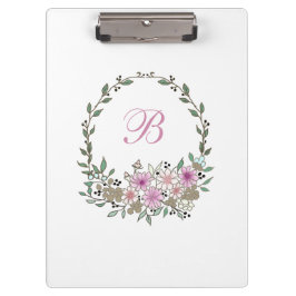 Pranchetas Pastel Branco Floral Moderno С cores