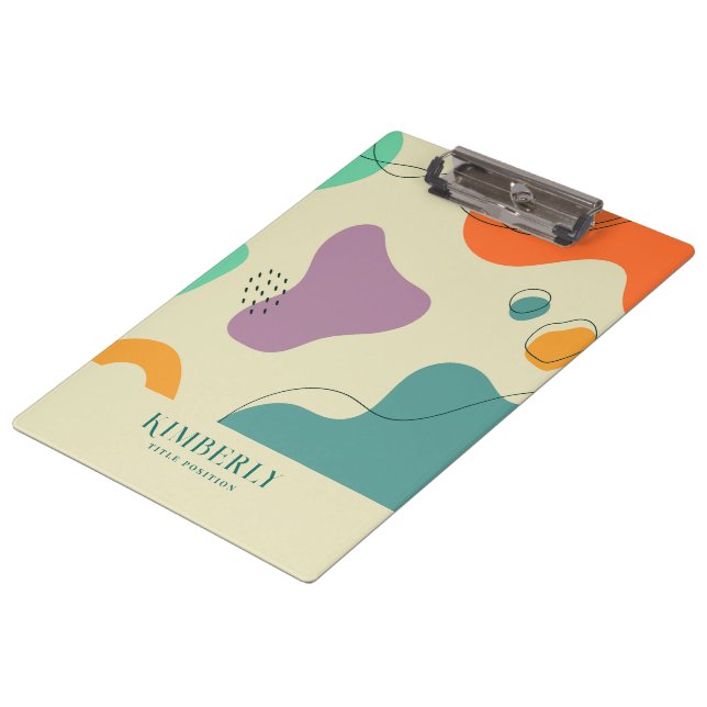 Pranchetas Pastel colorido abstrato forma o fundo moderno (Inclinado)