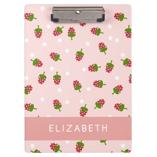 Pranchetas Pastel Estético Rosa De Morango Kawaii Menina E Bo (Frente)