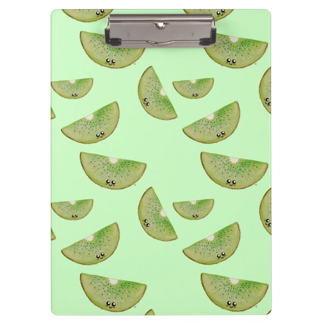 Pranchetas Pastel Green Kawaii Kiwi (Frente)