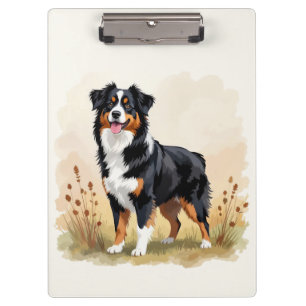 Pranchetas Pastor australiano Black Tricolor Aussie Dog