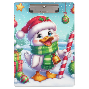Pranchetas Pato de Natal bonito e colorido