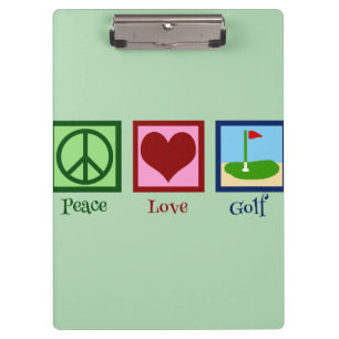 Pranchetas Peace Love Golf (verde)