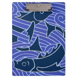 Pranchetas Peixes Nadados Oceano Azul Pesca
