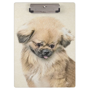 Pranchetas Pekingese Painting - Cute Original Dog Art