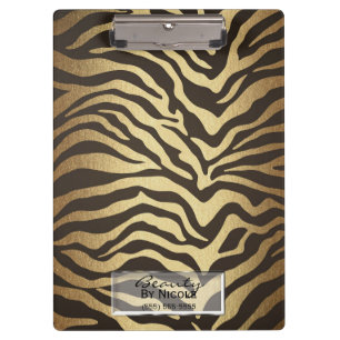 Pranchetas Peles de Animais com Estampa de Zebra Pele Glam Mo