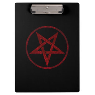 Pranchetas Pentagrama do diabo vermelho