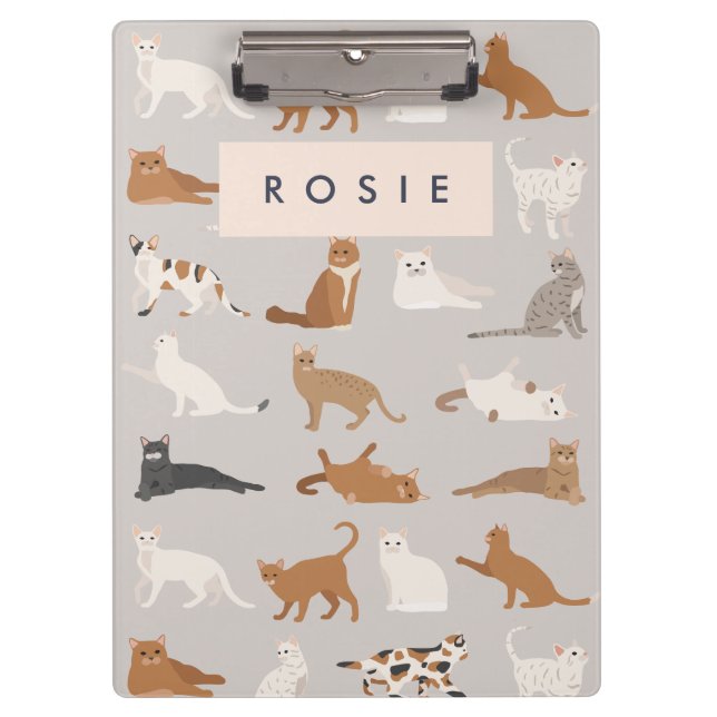 Pranchetas Pentes de Gato Encantados Monogramas (Frente)