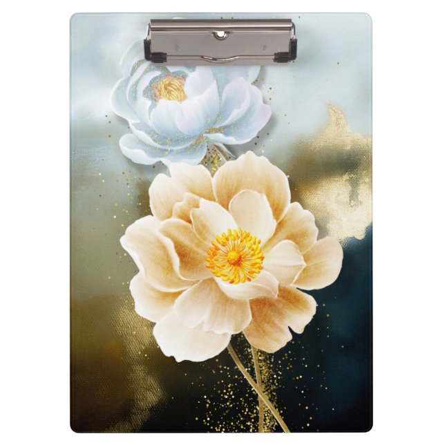 Pranchetas Peônias e Dourada Literatura (Frente)