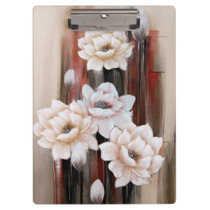 Pranchetas Peonies e respingos de tinta