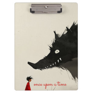Pranchetas Pequeno Red Riding Hoos e o lobo Mau