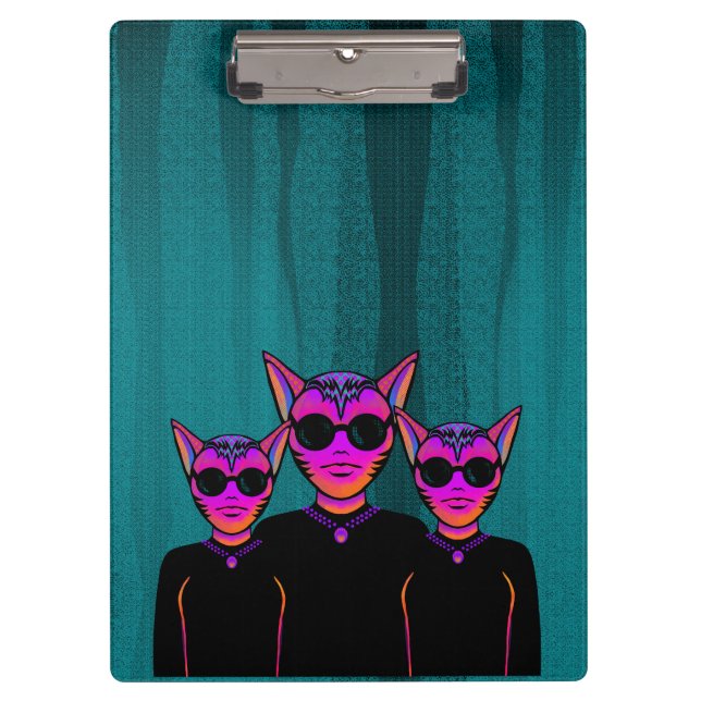 Pranchetas Personagem Felino (Frente)