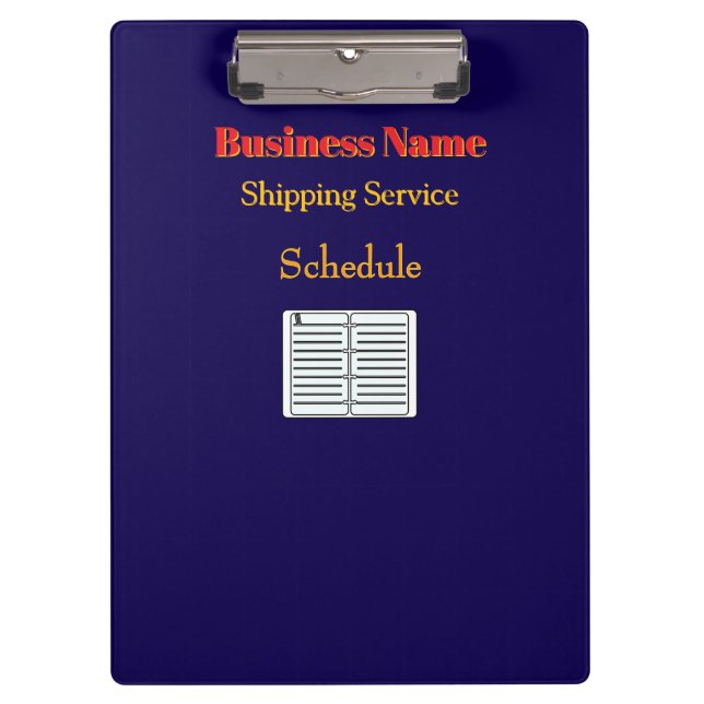 Pranchetas Personalizar com o Serviço de Entrega de Nome (Frente)