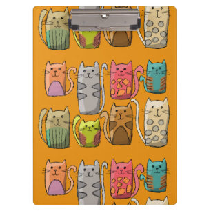 Pranchetas Personalizar gatos coloridos