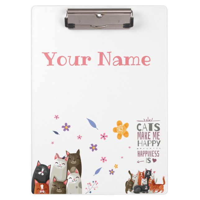 Pranchetas Personalizar Gatos Doce (Frente)