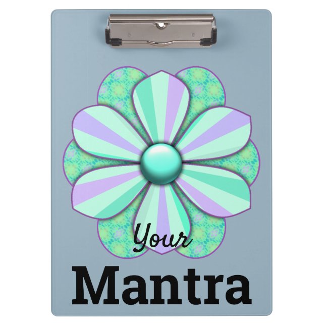 Pranchetas Personalizar o Design de Flor Bonito (Frente)