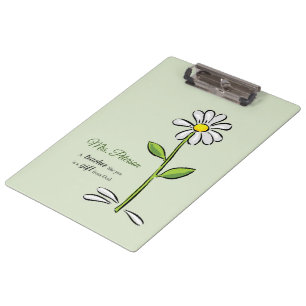 Pranchetas Personalize, Professor Obrigado, Flor Religiosa