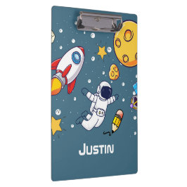 Pranchetas Personalized Astronaut Space School Supplies