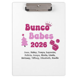 Pranchetas Personalized Bunco Babe 