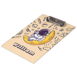 Pranchetas Personalized Doodle Space Planets Back to School