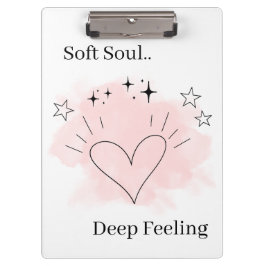 Pranchetas Personalized Watercolor Line Art Clipboard