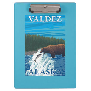 Pranchetas Pesca do urso no rio - Valdez, Alaska