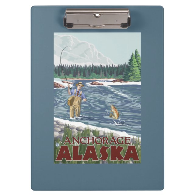 Pranchetas Pescador da mosca - Anchorage, Alaska (Frente)