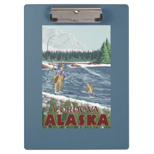 Pranchetas Pescador da mosca - Cordova, Alaska