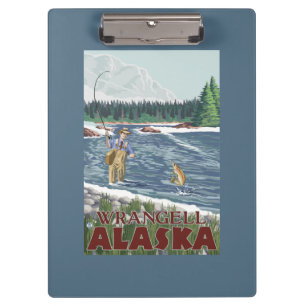 Pranchetas Pescador da mosca - Wrangell, Alaska