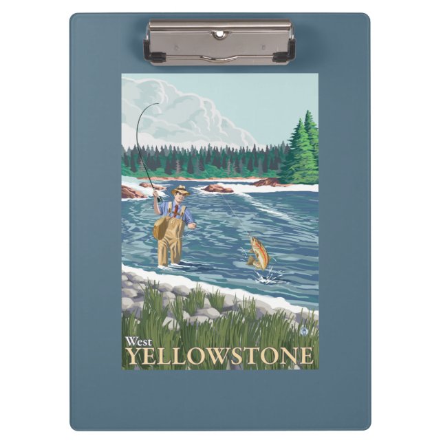 Pranchetas Pescador da mosca - Yellowstone ocidental, Montana (Frente)