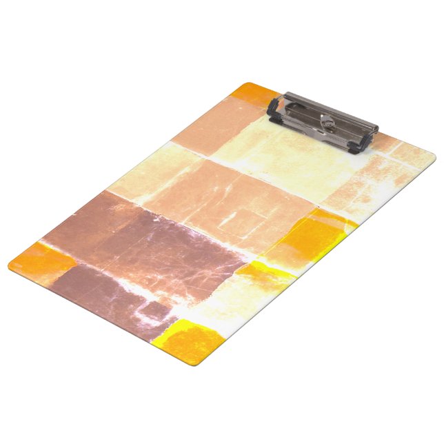 Pranchetas Pêssego de Xadrez Amarelo (Inclinado)