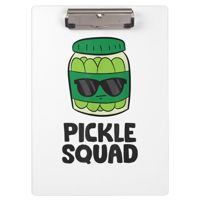 Pranchetas Picle Lover Team Picles Engraçado Pickle Squad (Frente)