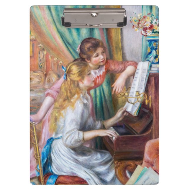 Pranchetas Pierre Auguste Renoir - Jovens Meninas no Piano (Frente)