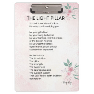 Pranchetas Pilar-Luz - Despertando Poesia Poema