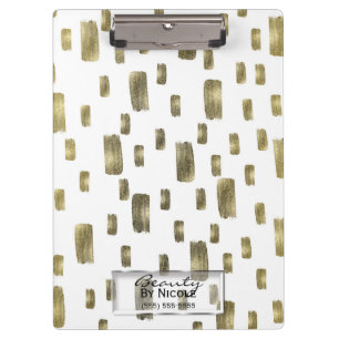 Pranchetas Pincel Moderno Dourado Cobre Bronze Brilho