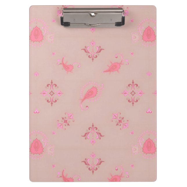 Pranchetas Pink Paisley Pattern (Frente)