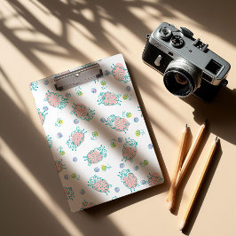 Pranchetas Pink Sheep with Flowers & Berries - Cute Pattern