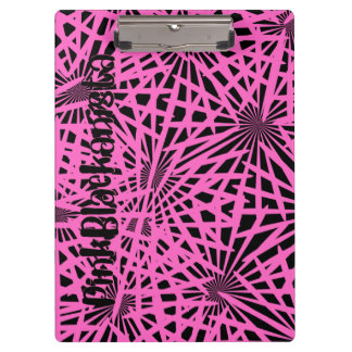 Pranchetas pinkblackanista floral