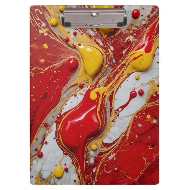 Pranchetas Pintor Artístico Splatter em Marble (Frente)