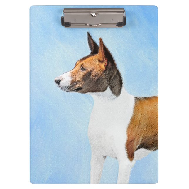 Pranchetas Pintura Basenji - Arte Original Custa (Frente)