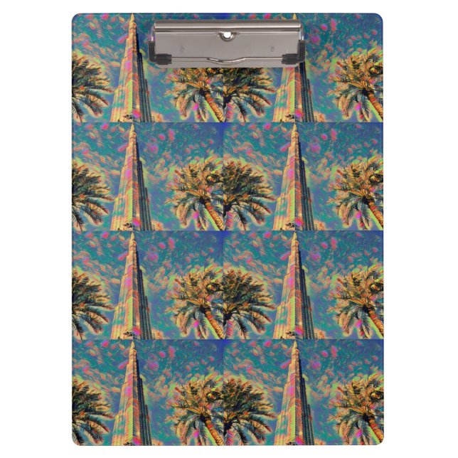 Pranchetas Pintura de Burj Khalifa (Frente)