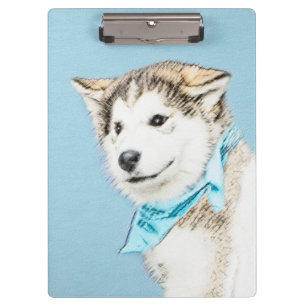 Pranchetas Pintura De Cachorro Siberiana - Arte De Cachorro O