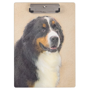 Pranchetas Pintura De Cão Da Montanha Bernese - Arte Origina