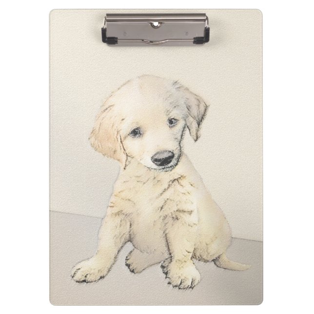 Pranchetas Pintura De Cãozinho Para Retriever ouro - Arte De  (Frente)
