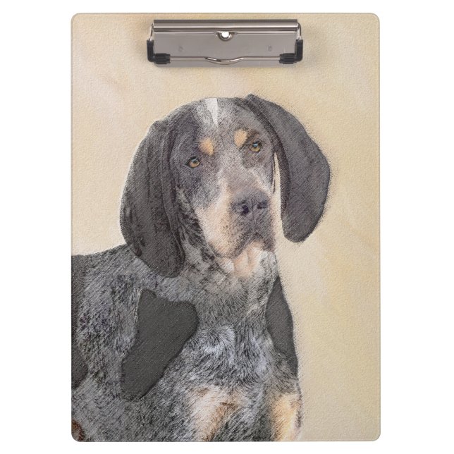 Pranchetas Pintura de Connhound Bluetick - Cachorro Original  (Frente)