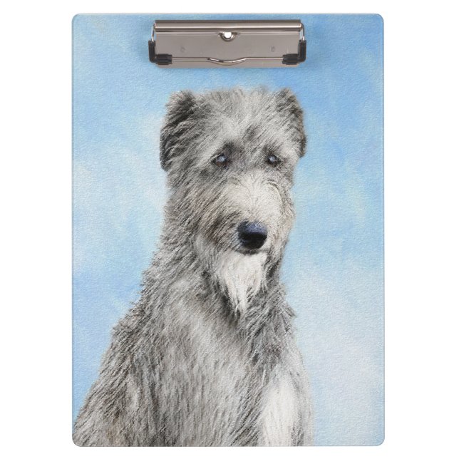 Pranchetas Pintura De Deerhound Escocês - Cachorro Original C (Frente)