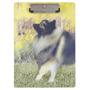 Pranchetas Pintura de Keeshond Aspen - Arte de Cachorro Origi
