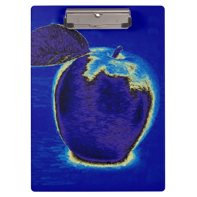 Pranchetas Pintura de Maçã Azul (Frente)