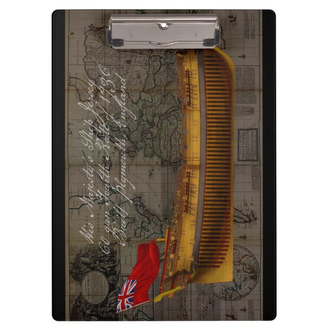 Pranchetas Pintura de Perfil do Navio Jersey (Frente)