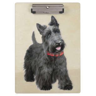 Pranchetas Pintura de Terrier escocês - Arte de cachorro ori